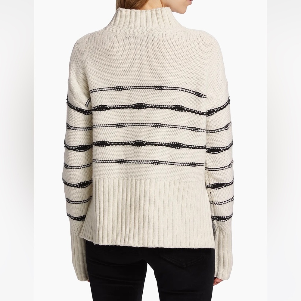 Veronica Beard Viori striped turtleneck wool sweater - Picture 12 of 12